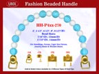 Designer Purse Handle HH-P4xx-270 For Beaded Designer Handbags