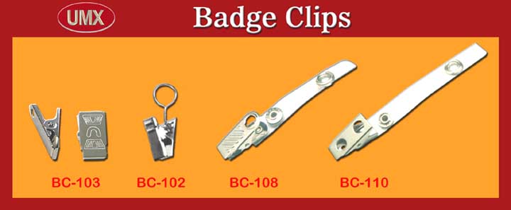 UMX High-Quality and Low Cost ID Name Badge Clips, Bulldog Clips