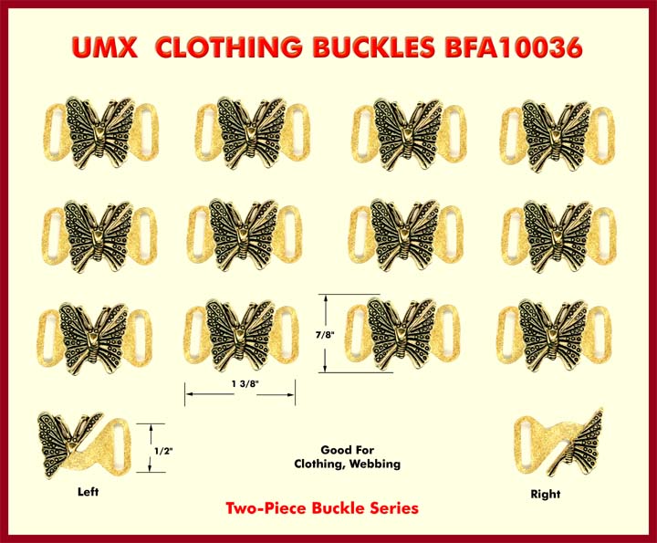 butterfly buckles, clothing buckles bfa10036-10