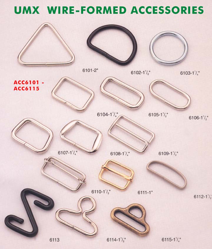 large pciture of connectors, rings, loops, hooks series