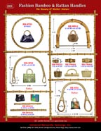 Stylish Fashion Purse and Handbag Hardware - Bamboo and Ranttan Handles