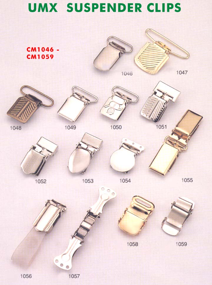 large picture of Suspender clips, clips, buckle clips, belt clips, apparel clips, footware clips,
leather goods clips, series 5
