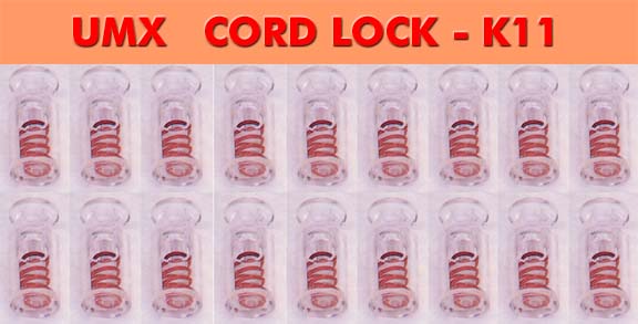 Clear Transparent Color cord lock, cord fasterner, cord stopper -k11