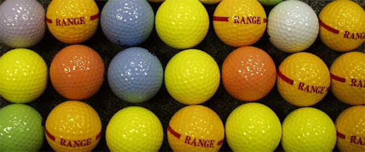 Color Golf Balls: Blank, White, Black, Red, Yellow, Blue, Green Color Golf Balls