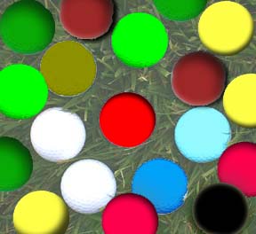 Color Golf Balls - White Color Golf Balls, Black Color Golf Balls, Red Color Golf Balls, Yellow Color Golf Balls,  Blue Color Golf Balls, Green Color Golf Balls