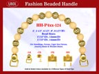 Beaded Purse Handles HH-P4xx-124 For Lady Purses