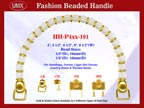 Beaded Purse Handles HH-p4xx-191 For Wedding Purse