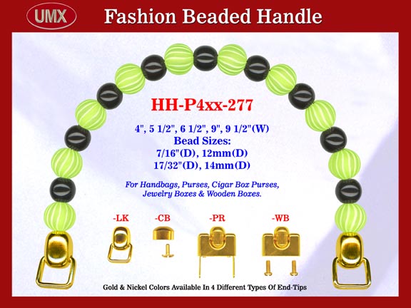 Beaded Handbag Handle: HH-P4xx-277 Purse Hardware For Designer Purses