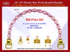 HH-P4xx-368: Cigar Box Handbag Purse Handle: Box Handbag Star Fruit Beads Purse Handle: Cigar Box Handbag Handles