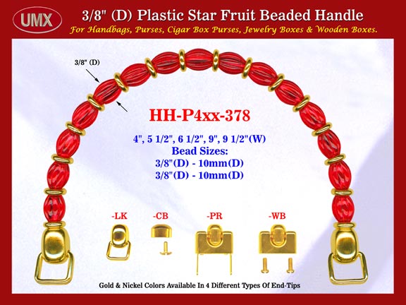 Make Cigar Purse Handle: Make Cigar Box Purse Star Fruit Beads Purse Handle: Make Box Purse Handles - HH-Pxx-378
