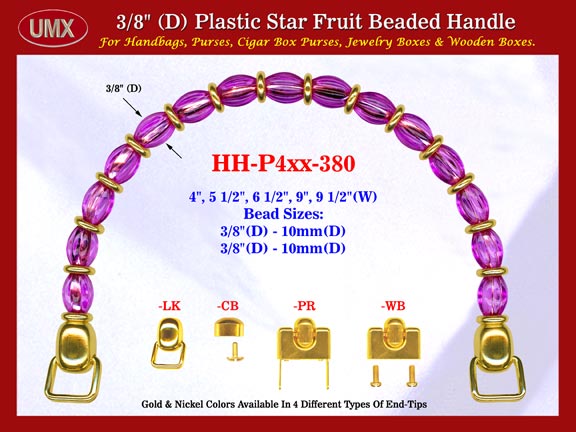 Make Cigar Box Purses Handle: Make Cigar Purses Star Fruit Beads Purse Handle: Make Box Purses Handles - HH-Pxx-380