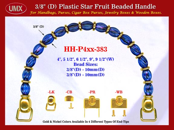 Make Cigar Box Handbag Handle: Make Cigar Handbag Star Fruit Beads Purse Handle: Make Box Handbag Handles - HH-Pxx-383