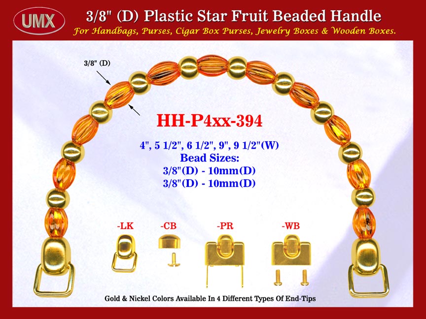 Make Wood Cigar Box Purses Handle: Make Wood Cigar Purses Star Fruit Beads Purses Handle: Make Wood Box Purses Handles - HH-Pxx-394
