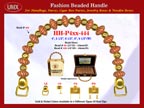 Wholesale Handbag Handles HH-Pxx-444 With Carved Rondelle Saucer Beads