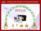 Jade Gemstone Beads, Acrylic Jade Beads For Women's Spring Handbag Handle: HH-Pxx-536