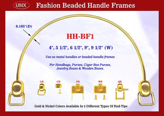 Gold Color: Metal Handbag and Purse Handle For Fashion Designer