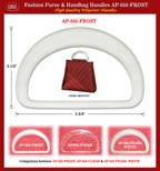AP-050: handbag: plastic handle AP050 FROST color model