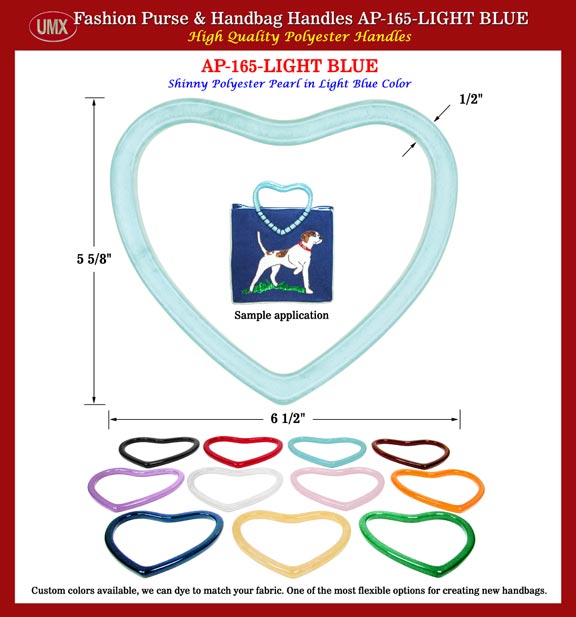 Designer Purse Handle AP-165-Light Blue: Stylish Light Blue Color Designer handbag Handles