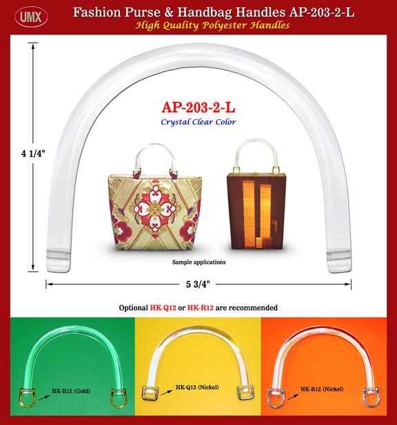 Purse, Backpack, Wallet, Handbag Handle AP-230-2-L: Stylish Color plastic handle
Colorful Latest Fashion Styles