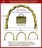 HB-AT15-CKS Fashion Purse and Handbag Handles- Bamboo Style