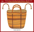 HB-AT15-TUR-PTN Fashion Purse and Handbag Sample Patterns