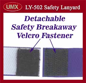 velcro safety breakaway lanyard 502d