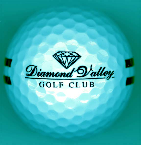 Diamond Valley Golf Club logo golf balls
