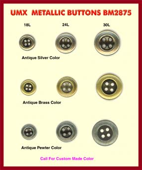 metallic buttons BM2875