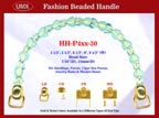 HH-P4xxG-30 Purse Handle &amp; Handbag Handle Hardware Accessories with Hooks