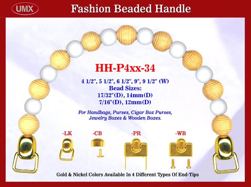 HH-P4xx-34 Stylish Beaded Purse Handle For Wood Jewelry Box handbag, Cigar Box
Purse and Cigarbox