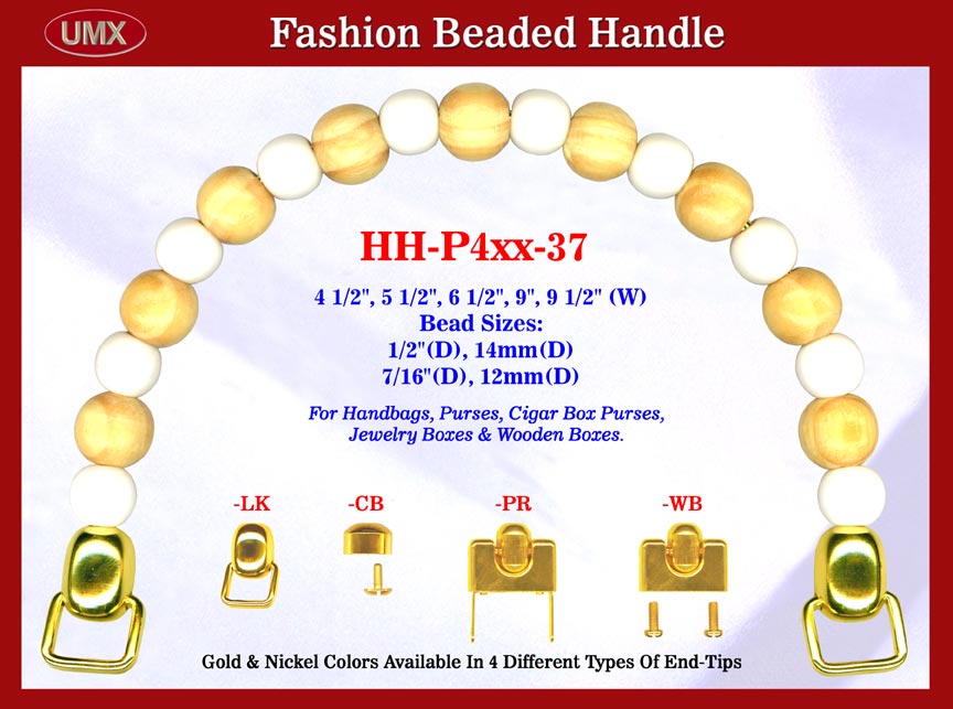 HH-P4xx-37 Stylish Wood Beads Purse Handle For Jewelry Box handbag, Cigar Box
Purse and Wood Cigarbox