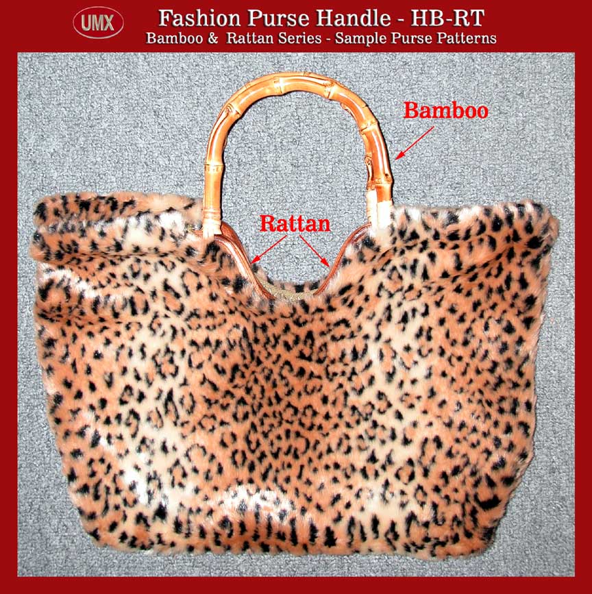 Fashion Designer Purse and Handbag Pattern - HB-RT Rattan & Bamboo Combination
Handle Series - Pattern 1